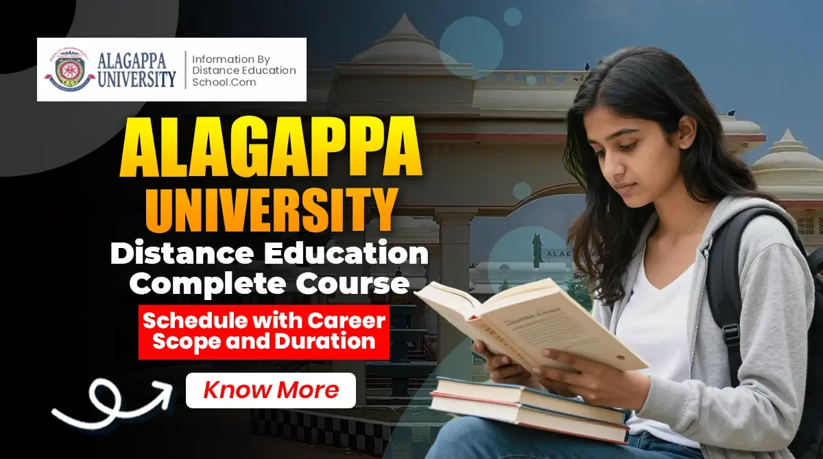 Alagappa University Distance Education Complete Course Schedule
