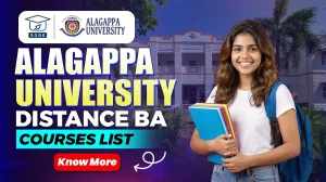 Alagappa University Distance BA Courses list 2026